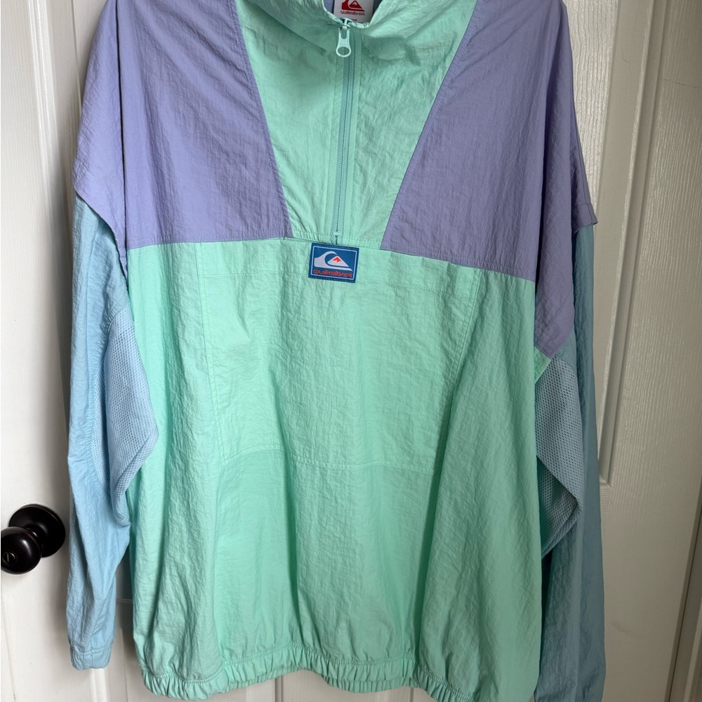 Quiksilver Green and Gray Jacket